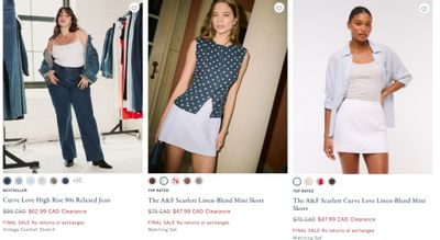 Abercrombie & Fitch Canada: 20-50% off Sweatshirts and Sweatpants + 15% off Almost Everything Else + Clearance