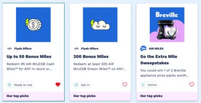 Air Miles Canada Offers: Earn up to 50 Bonus Air Miles When You Redeem Your Cash Miles Starting October 17th
