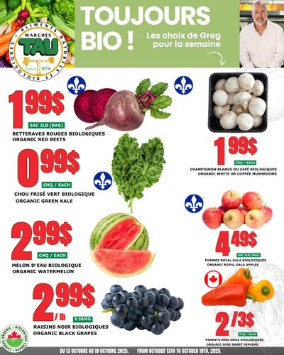 Marches Tau Produce Flyer October 13 to 19