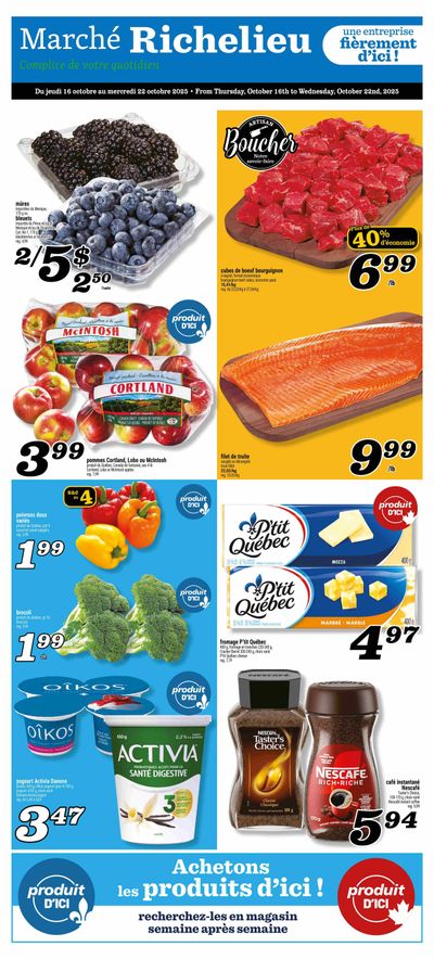Marche Richelieu Flyer October 16 to 22