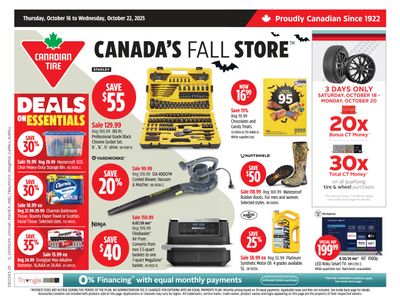 Canadian Tire (Atlantic) Flyer October 16 to 22