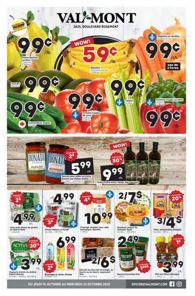Val-Mont Flyer October 16 to 22