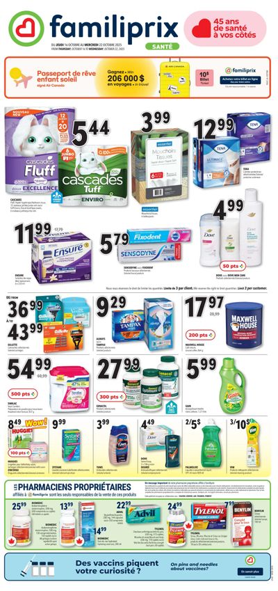 Familiprix Sante Flyer October 16 to 22