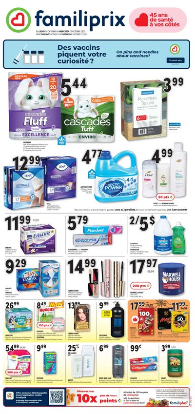 Familiprix Flyer October 16 to 22