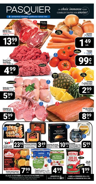 Pasquier Flyer October 16 to 22