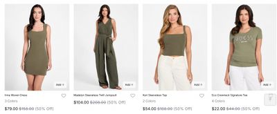 GUESS & GUESS Factory Canada: 25% off Fall Styles + Clearance up to 50% off
