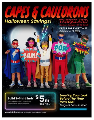 Fabricland (West) Flyer October 14 to 31