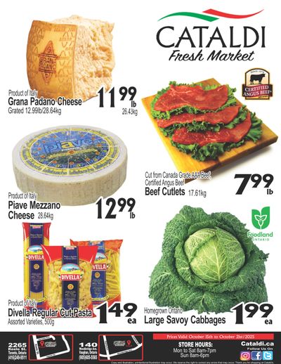 Cataldi Fresh Market Flyer October 15 to 21