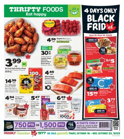 Thrifty Foods Flyer October 16 to 22