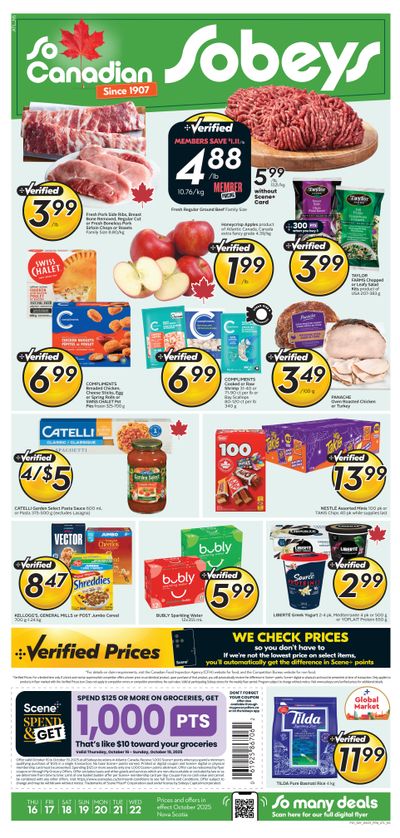 Sobeys (Atlantic) Flyer October 16 to 22