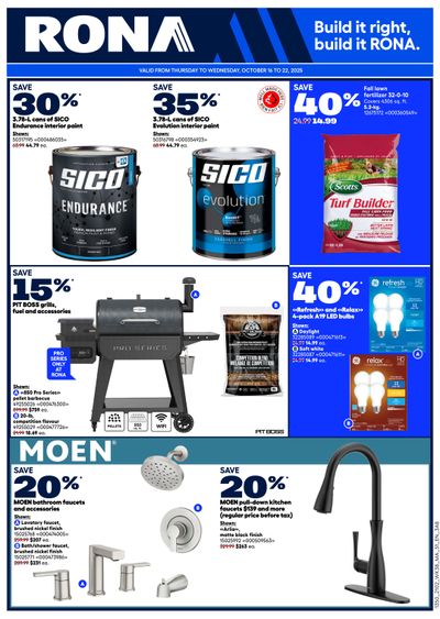 Rona & Rona+ (Atlantic) Flyer October 16 to 22