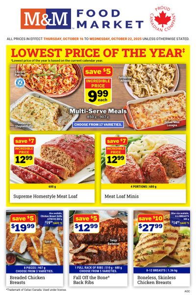 M&M Food Market (ON) Flyer October 16 to 22