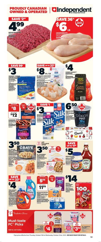Independent Grocer (Atlantic) Flyer October 16 to 22