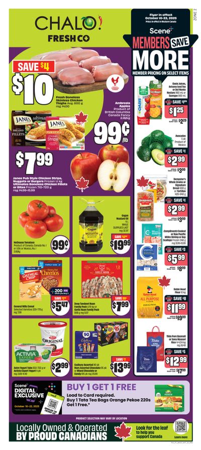 Chalo! FreshCo (West) Flyer October 16 to 22