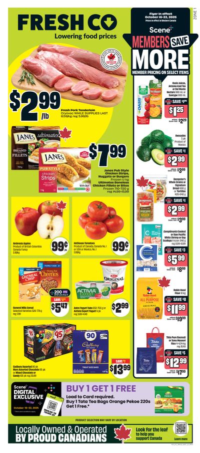 FreshCo (West) Flyer October 16 to 22