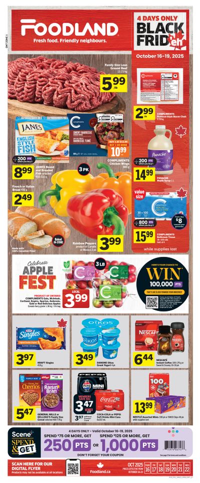 Foodland (ON) Flyer October 16 to 22