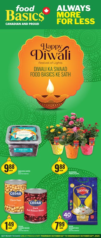 Food Basics Diwali Flyer October 16 to 22