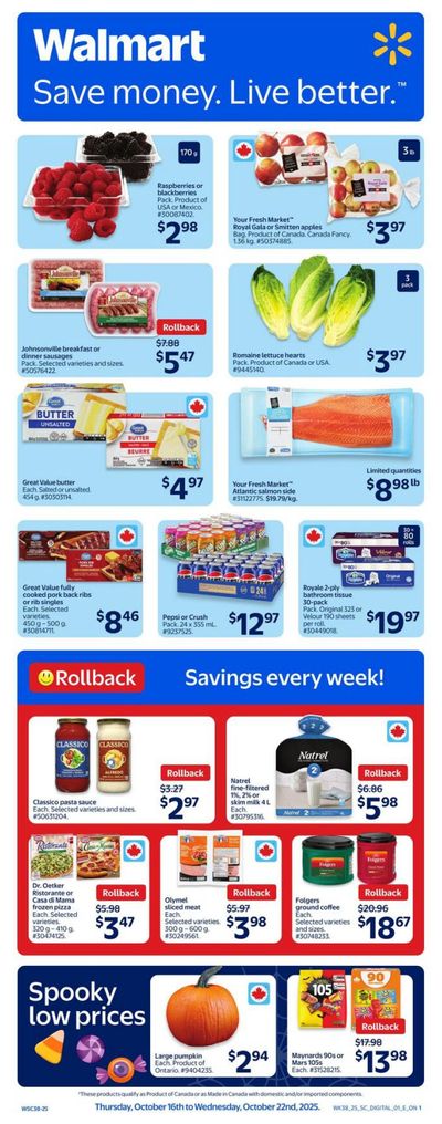 Walmart (ON) Flyer October 16 to 22