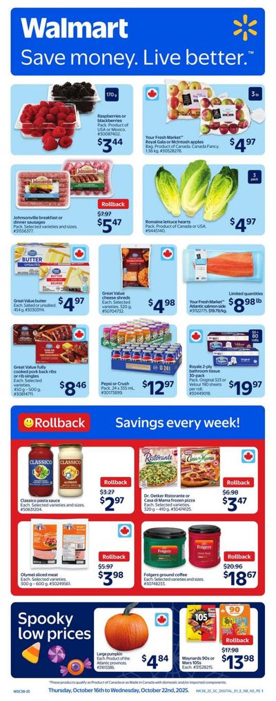 Walmart (Atlantic) Flyer October 16 to 22