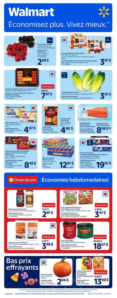 Walmart (QC) Flyer October 16 to 22