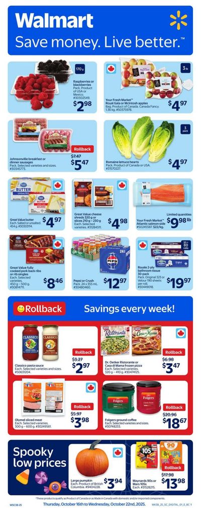 Walmart (West) Flyer October 16 to 22