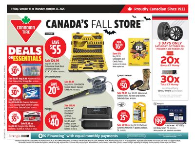 Canadian Tire (West) Flyer October 17 to 23