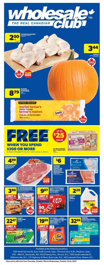 Real Canadian Wholesale Club Flyer October 16 to 22