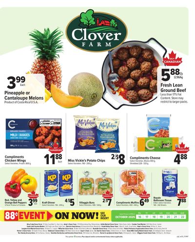 Clover Farm (ON) Flyer October 16 to 22