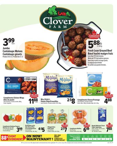 Clover Farm (Atlantic) Flyer October 16 to 22