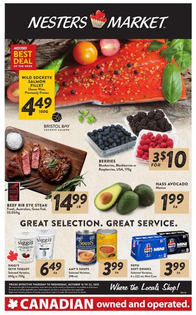 Nesters Market Flyer October 16 to 22