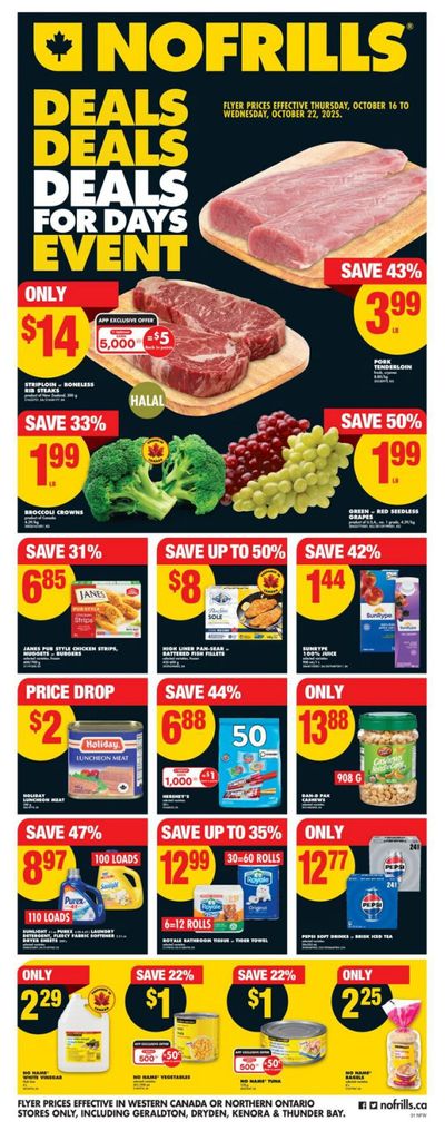 No Frills (West) Flyer October 16 to 22
