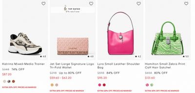 Michael Kors + Outlet Canada: Extra 20% off Styles up to 80% off