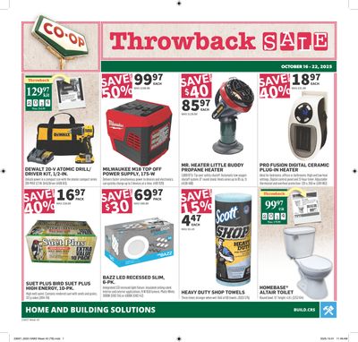 Co-op (West) Home Centre Flyer October 16 to 22