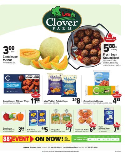 Clover Farm (West) Flyer October 16 to 22