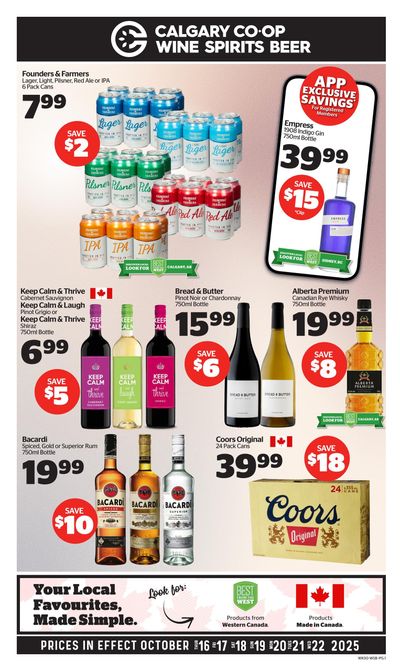 Calgary Co-op SWCB Flyer October 16 to 22