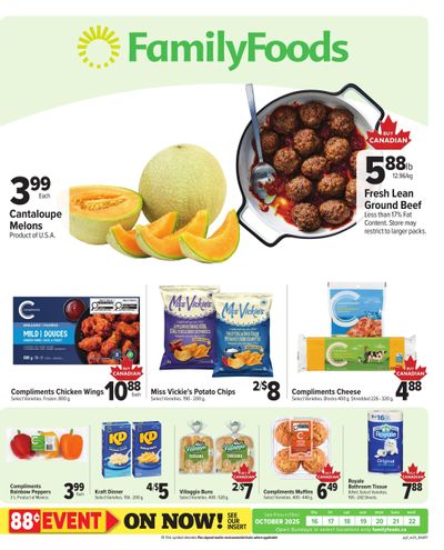 Family Foods Flyer October 16 to 22