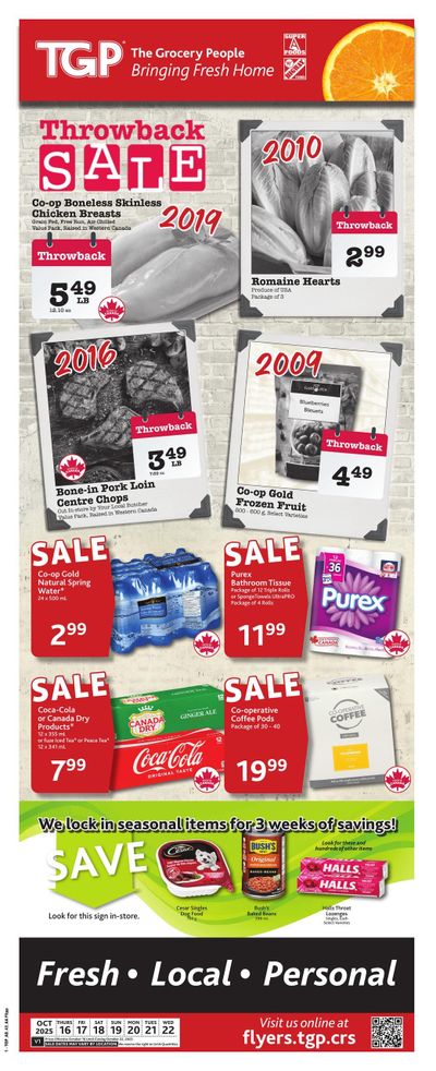 TGP The Grocery People Flyer October 16 to 22