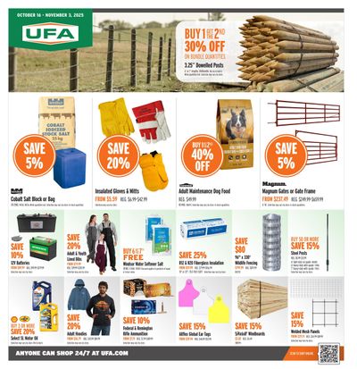 UFA Co-operative Limited Flyer October 16 to November 3