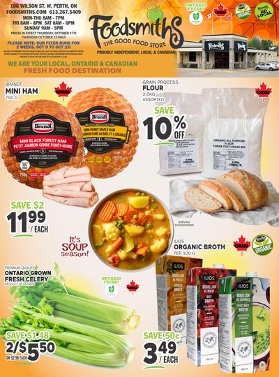 Foodsmiths Flyer October 16 to 23