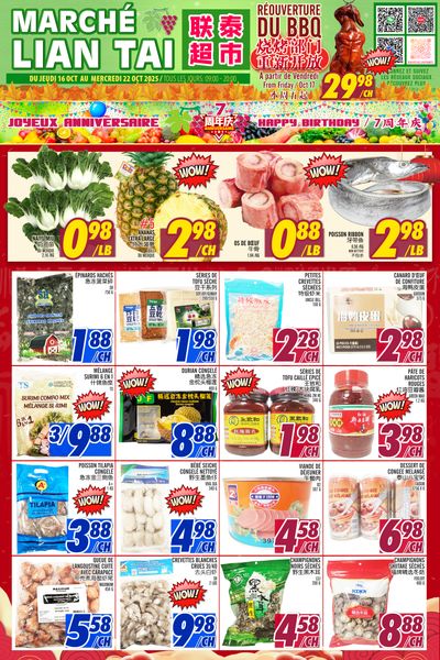 Marche Lian Tai Flyer October 16 to 22
