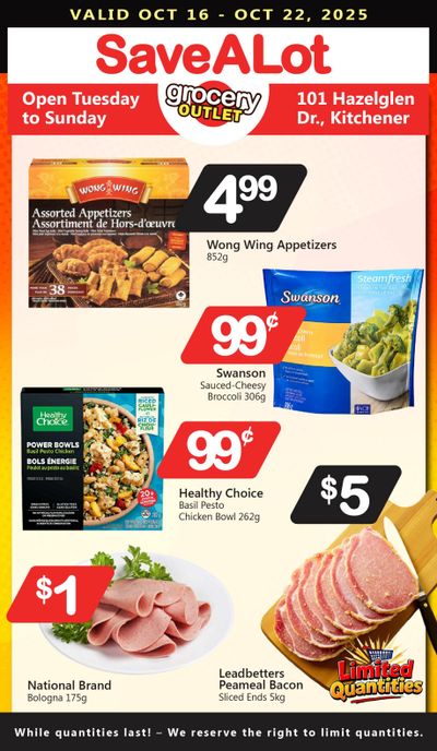 SaveALot Grocery Outlet Flyer October 16 to 22