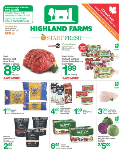 Highland Farms Flyer October 16 to 29