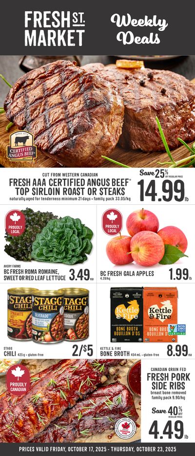 Fresh St. Market Flyer October 17 to 23
