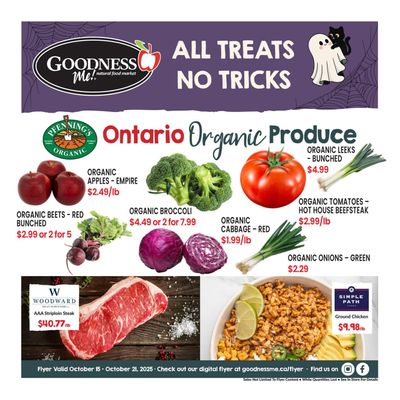 Goodness Me Flyer October 15 to 21