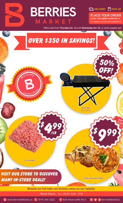 Berries Market Flyer October 16 to 22