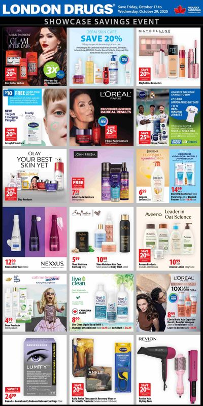 London Drugs Showcase Savings Event Flyer October 17 to 29