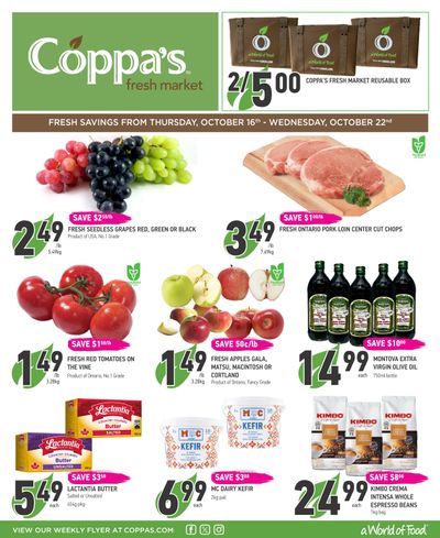 Coppa's Fresh Market Flyer October 16 to 22