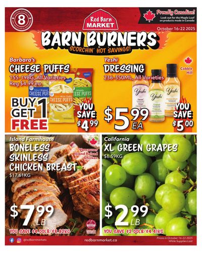 Red Barn Market Flyer October 16 to 22