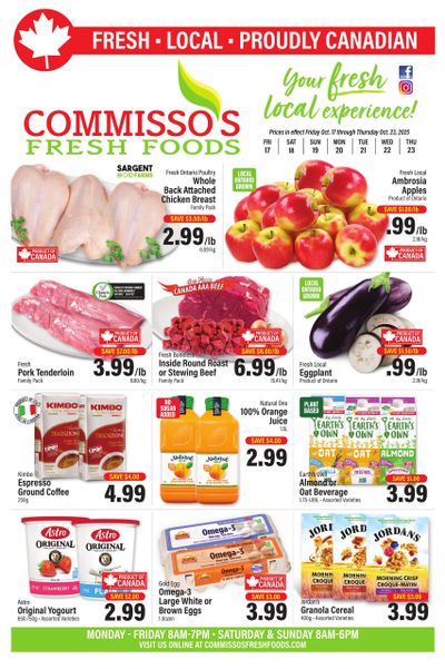 Commisso's Fresh Foods Flyer October 17 to 23