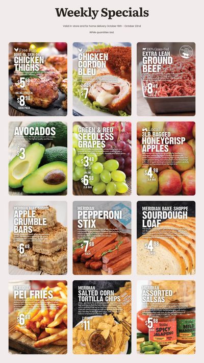 Meridian Farm Market Flyer October 16 to 22